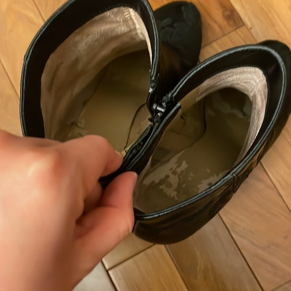 Michael Kors Genuine Leather Embroidered Bootie with Block Heel - Picture 6 of 7